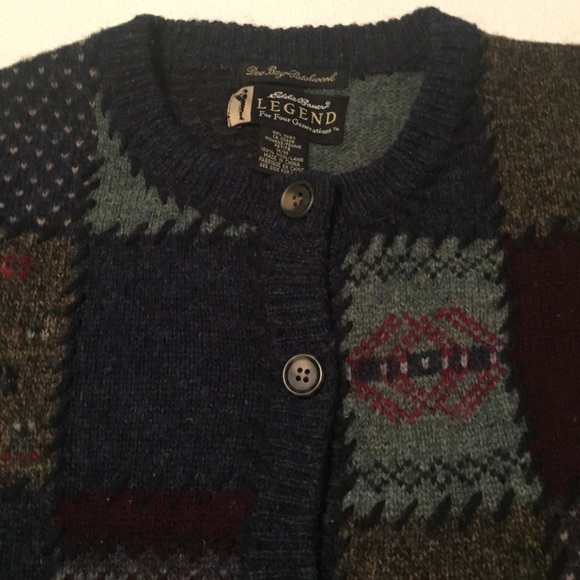 Eddie Bauer Legend Wool Cardigan. size M - Picture 3 of 8